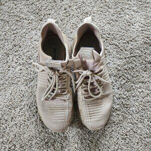 Steve Madden Tennis Shoes SMNY 90 Rhinestones Tan